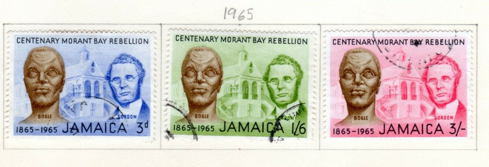 Jamaica Scott 217//246 Used on Album Page Issued 1964-1965 - Fresh Stock Dated February 2026