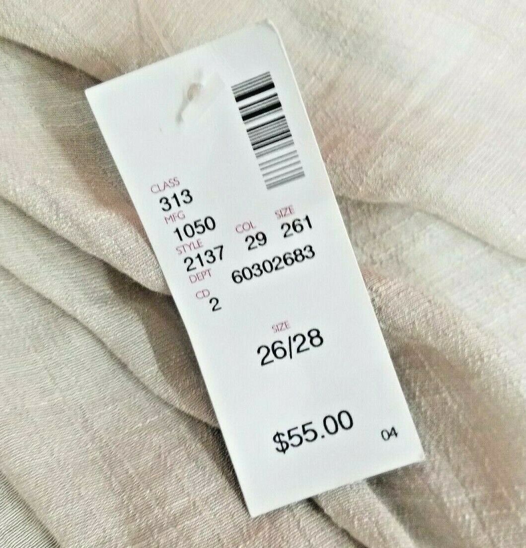 Avenue Women's Plus Neutral Hi Lo Tulip Skirt Size 26/28 - Fresh Stock Dated March 2026