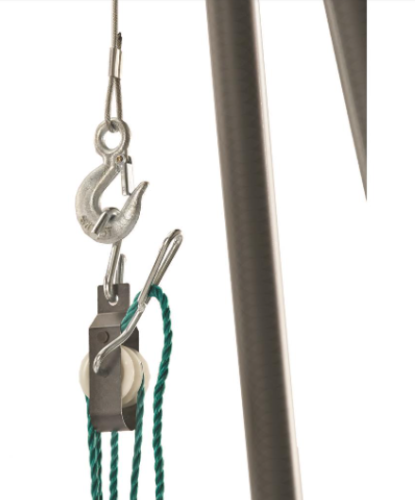 Deer Hoist Heavy Duty Gambrel Swivel Hitch Lift System Self Locking Twist Free - Fresh Stock Dated December 2025