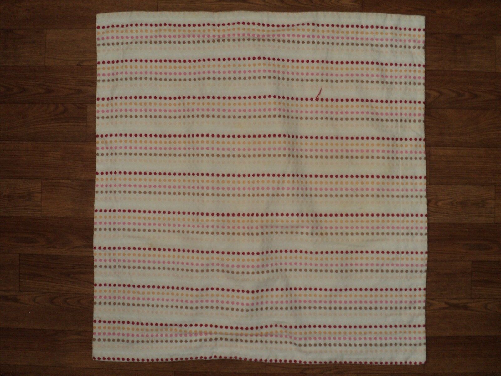 POTTERY BARN TEEN Natural Pink Red Orange mini Dots heavy Cotton Euro Sham EUC - Fresh Stock Dated February 2026
