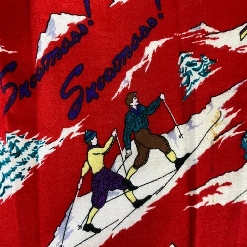 VTG CAMBRIDGE DRY GOODS Skirt Ski Print Aspen Snowmass Pocket Flannel Sz S - Fresh Stock Dated February 2026