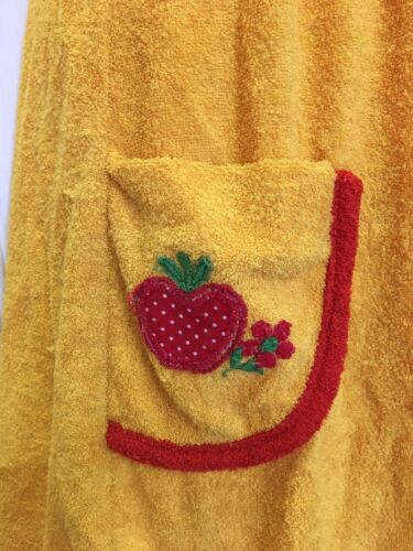 Vintage 1970s Yellow Terry Cloth Skirt Romper - Fresh Stock Dated March 2026