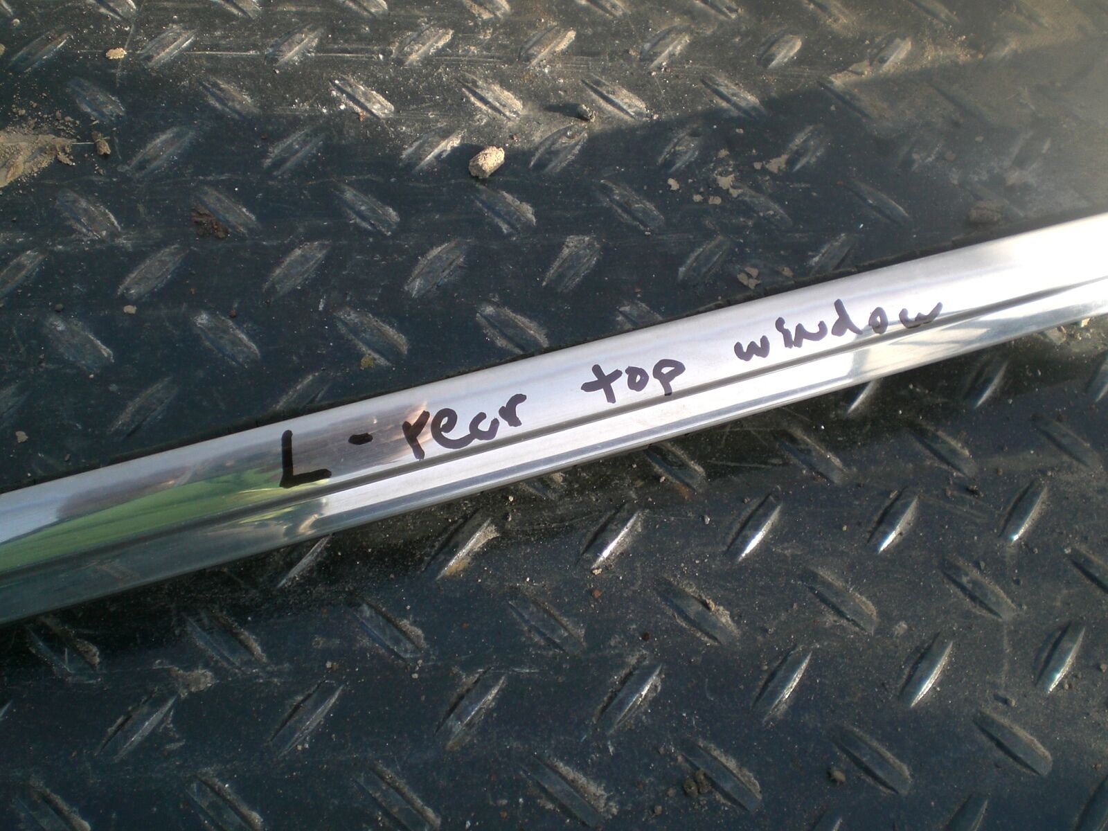 FORD FALCON STATION WAGON LEFT LONG REAR TOP WINDOW STANILESS TRIM MOULDING OEM - Fresh Stock Dated February 2026