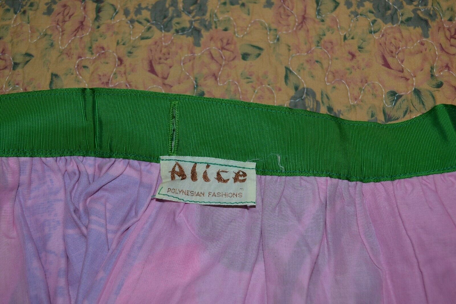 VTG 60's ALICE POLYNESIAN Cotton Maxi Wrap Skirt XS-L, bright patchwork pattern - Fresh Stock Dated February 2026