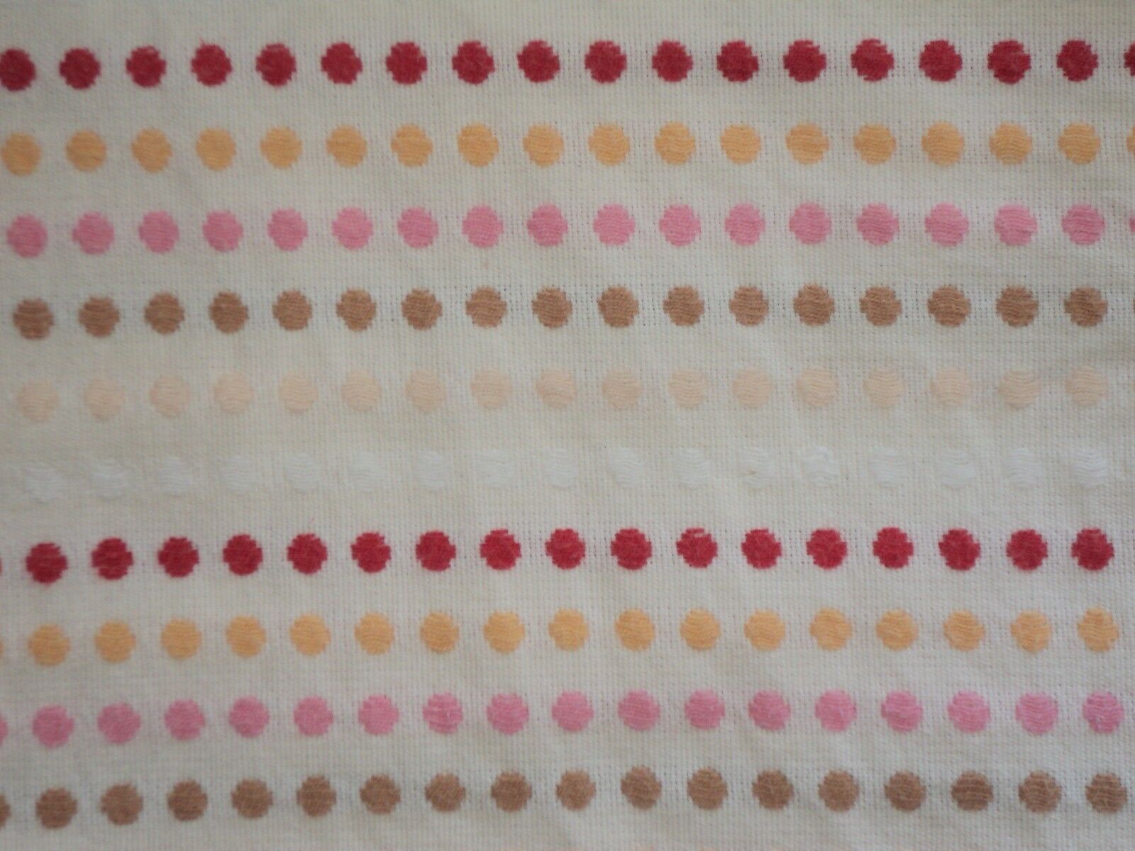 POTTERY BARN TEEN Natural Pink Red Orange mini Dots heavy Cotton Euro Sham EUC - Fresh Stock Dated February 2026