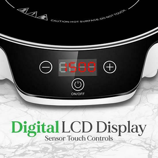 NutriChef Portable Single Burner Induction Cooktop Cooktop-1500W Electric Ind... - Fresh Stock Dated February 2026