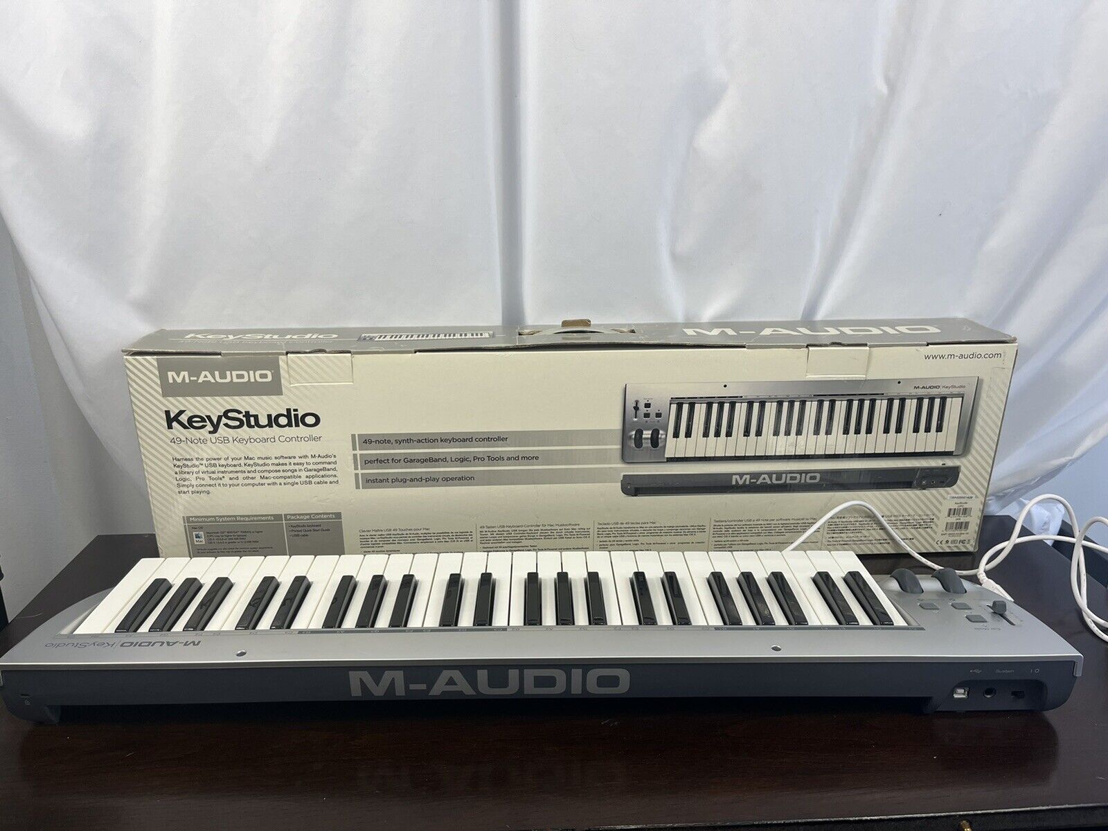 M-Audio KeyStudio 49 Key USB Midi Keyboard Complete In Box - Fresh Stock Dated February 2026