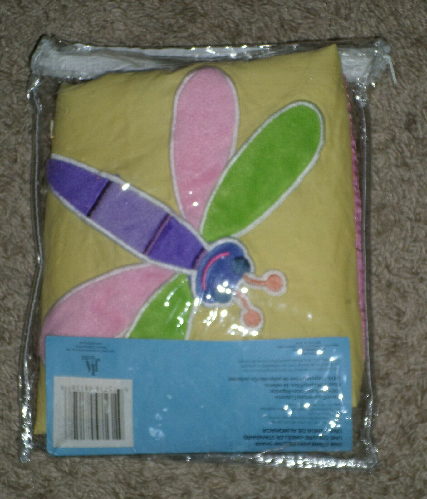 EUC Olive Kids Flowerland Standard Pillow Sham - Yellow & White Gingham - Fresh Stock Dated December 2025