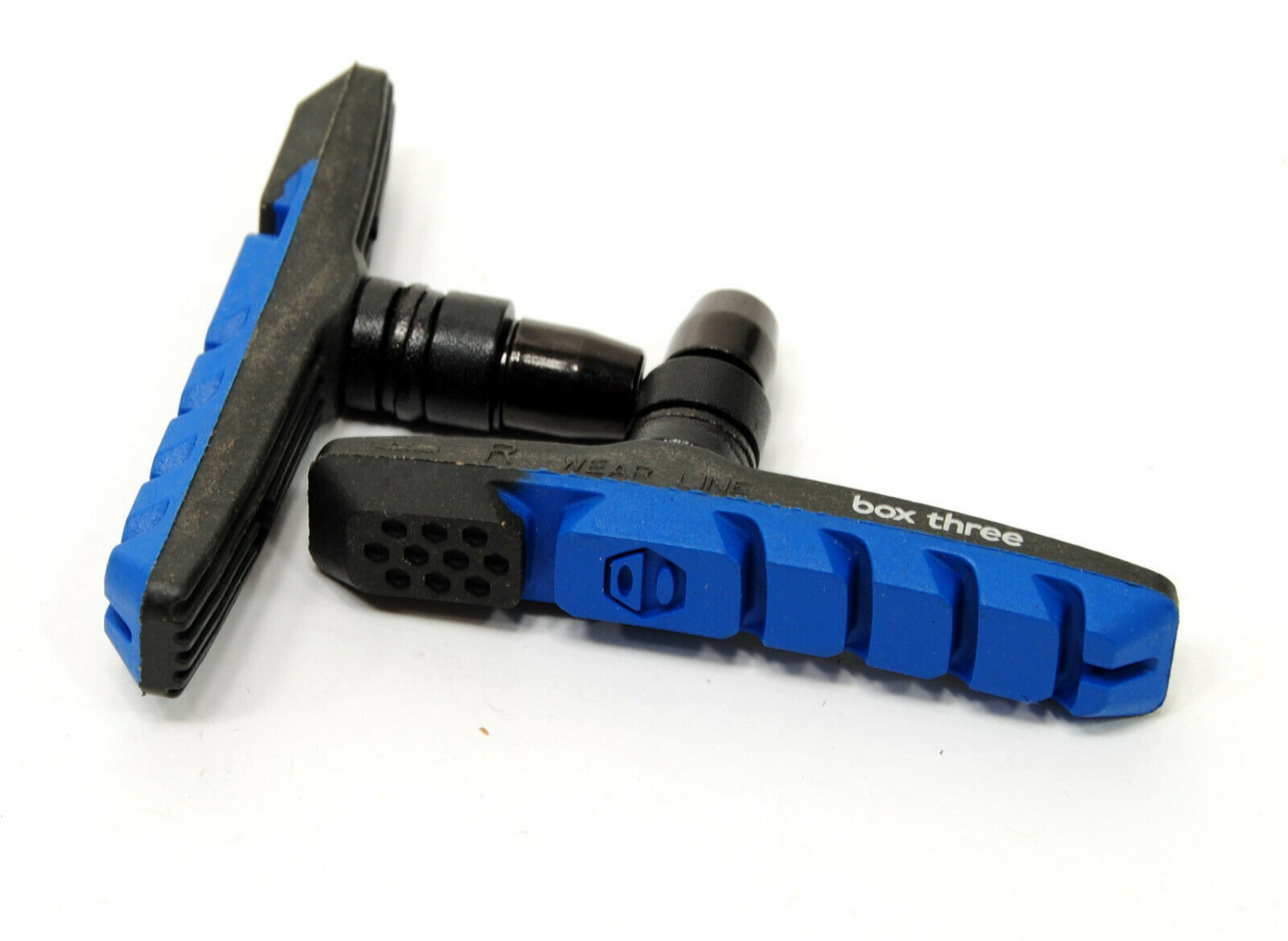 Box Three Air Flow BMX Bike Brake Pads Blue 70mm - Fresh Stock Dated February 2026