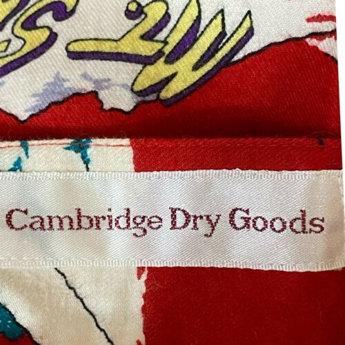 VTG CAMBRIDGE DRY GOODS Skirt Ski Print Aspen Snowmass Pocket Flannel Sz S - Fresh Stock Dated February 2026