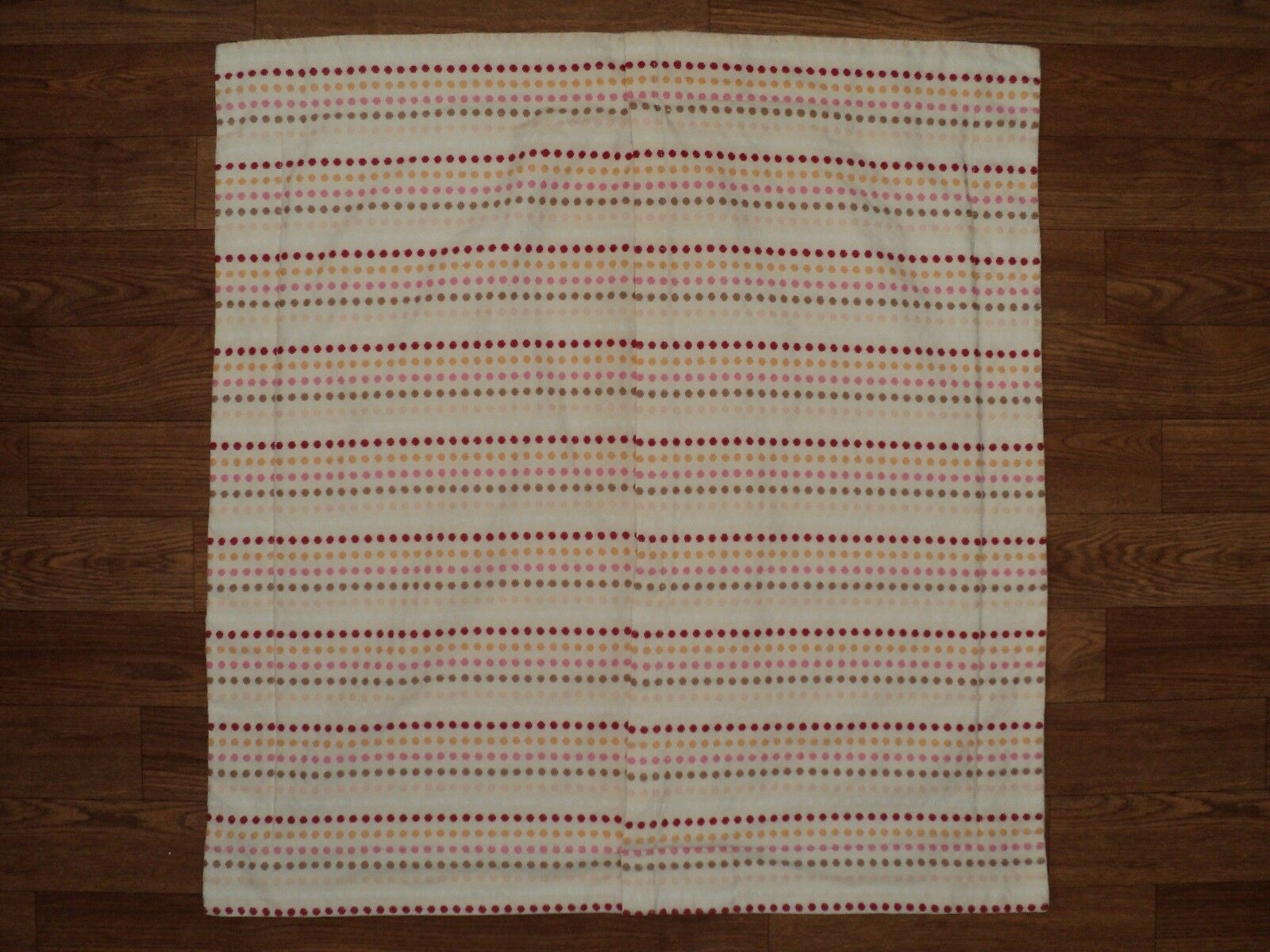 POTTERY BARN TEEN Natural Pink Red Orange mini Dots heavy Cotton Euro Sham EUC - Fresh Stock Dated February 2026