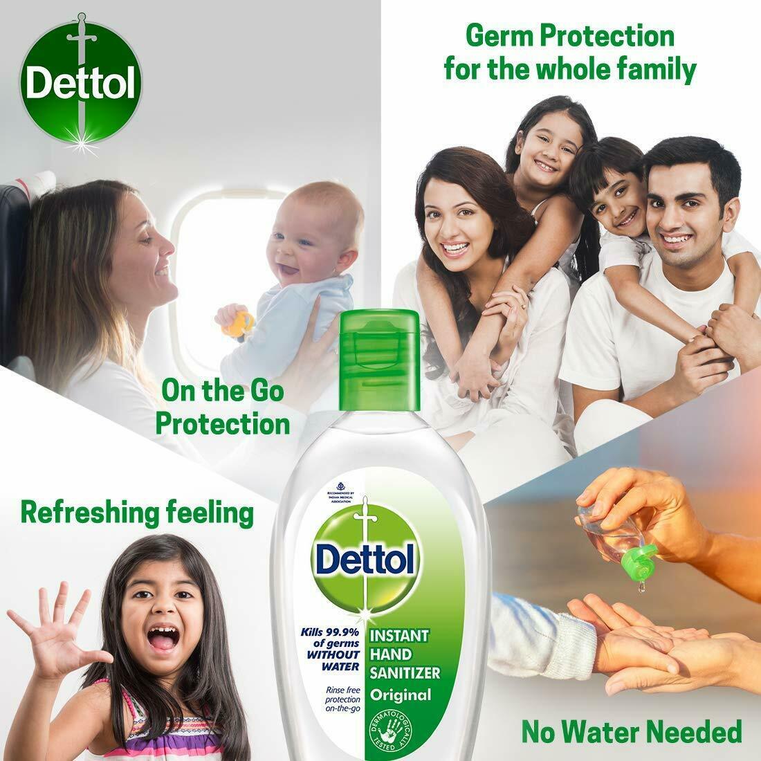 Dettol Hand Sanitizer Pack Of 2 FAST SHIPPING IN 24 HOURS ITEM LOCATED IN USA - Fresh Stock Dated February 2026
