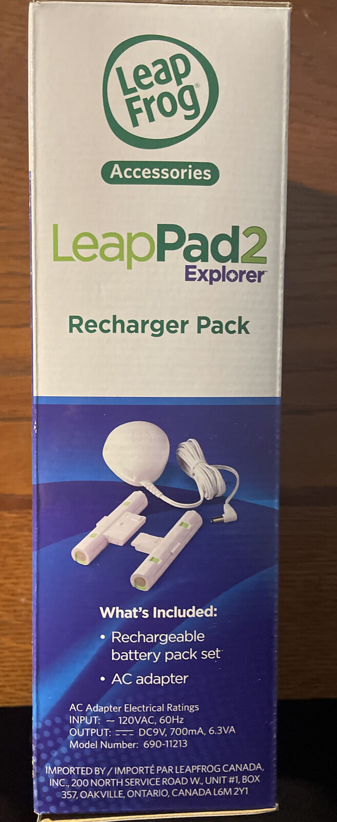 Leap Frog Leap Pad 2 Explorer Recharger Pack Item No. 32950 - New In box - Fresh Stock Dated February 2026