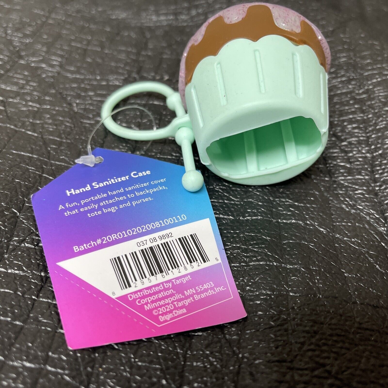 Hand Sanitizer Case Holder Keychain Cupcake - Fresh Stock Dated February 2026