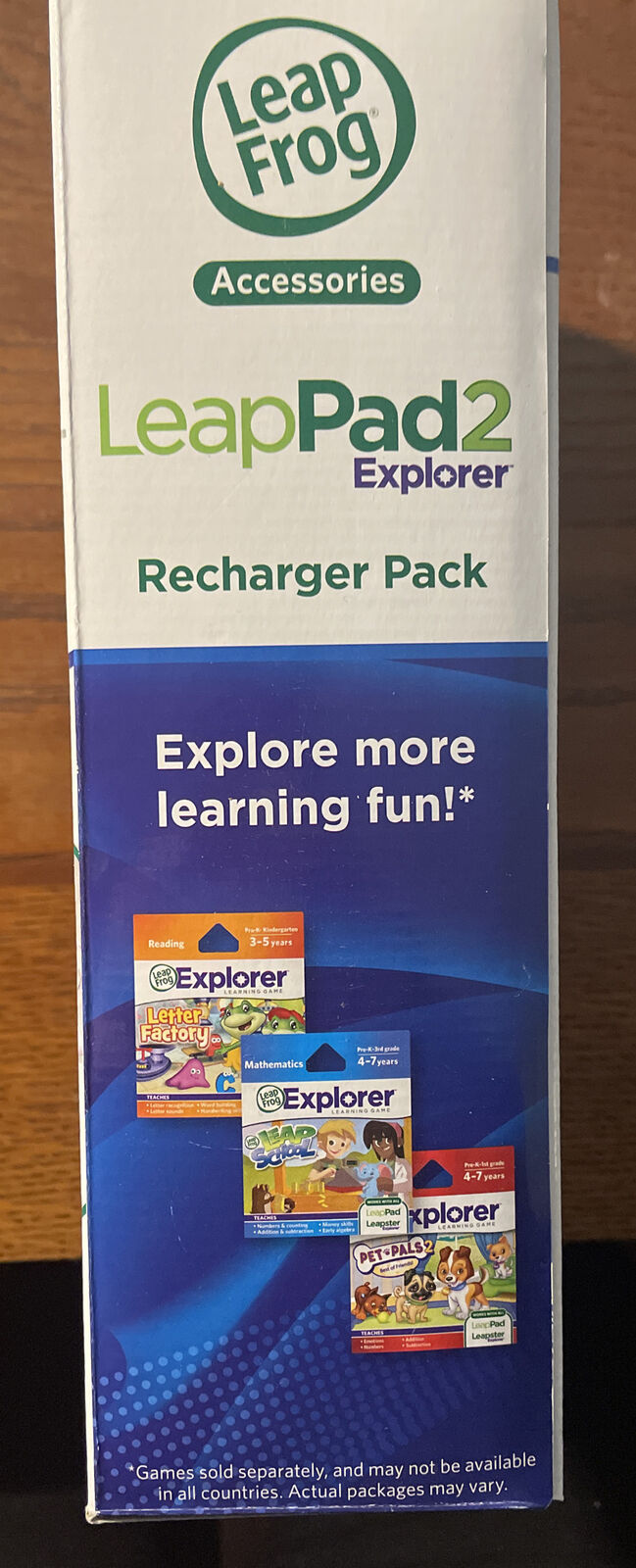 Leap Frog Leap Pad 2 Explorer Recharger Pack Item No. 32950 - New In box - Fresh Stock Dated February 2026