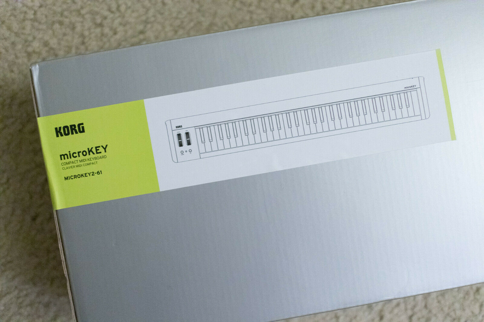 Korg MicroKey2 61 Key Compact USB Controller Keyboard - Fresh Stock Dated February 2026