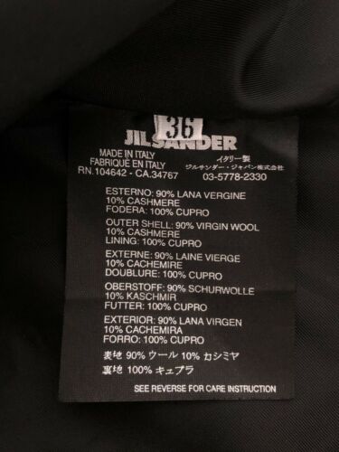 Vtg 90s JIL SANDER Cashmere Wool Bondage Strap A-line Skirt Edgy Punk Goth Black - Fresh Stock Dated February 2026