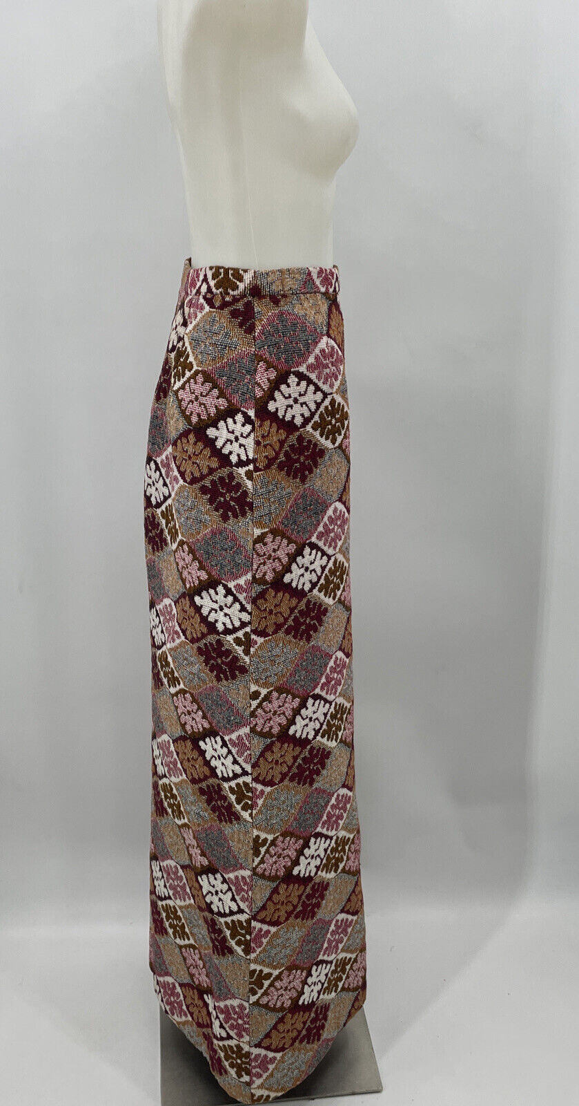 Vintage Alex Coleman Maxi Skirt Tapestry Bohemian Abstract Cottage Core Rustic - Fresh Stock Dated March 2026
