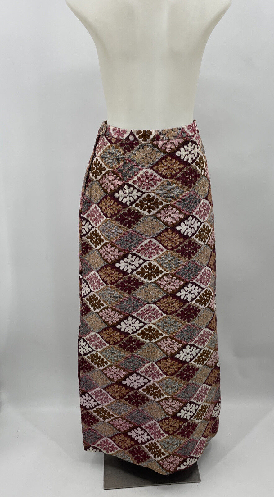 Vintage Alex Coleman Maxi Skirt Tapestry Bohemian Abstract Cottage Core Rustic - Fresh Stock Dated March 2026