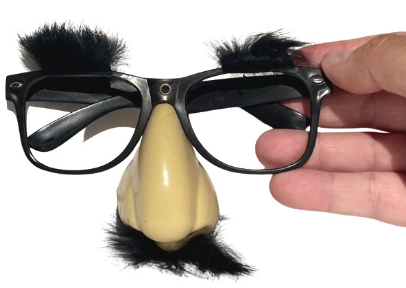 Deluxe RUBBER NOSE EYE GLASSES Funny Furry Eyebrows Mustache MR. Boss Groucho - Fresh Stock Dated February 2026