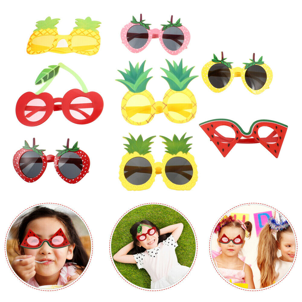 8pcs Photo Prop Fruit Shape Adorable Creative Festival Decor Glasses - Fresh Stock Dated February 2026
