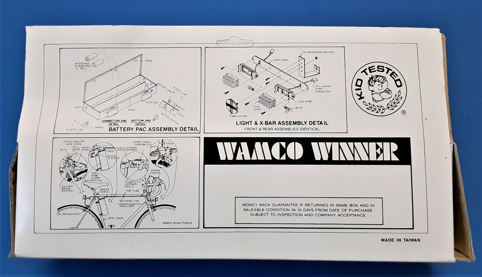 Vintage Wamco Winner Bicycle Turn Signals - Fresh Stock Dated February 2026