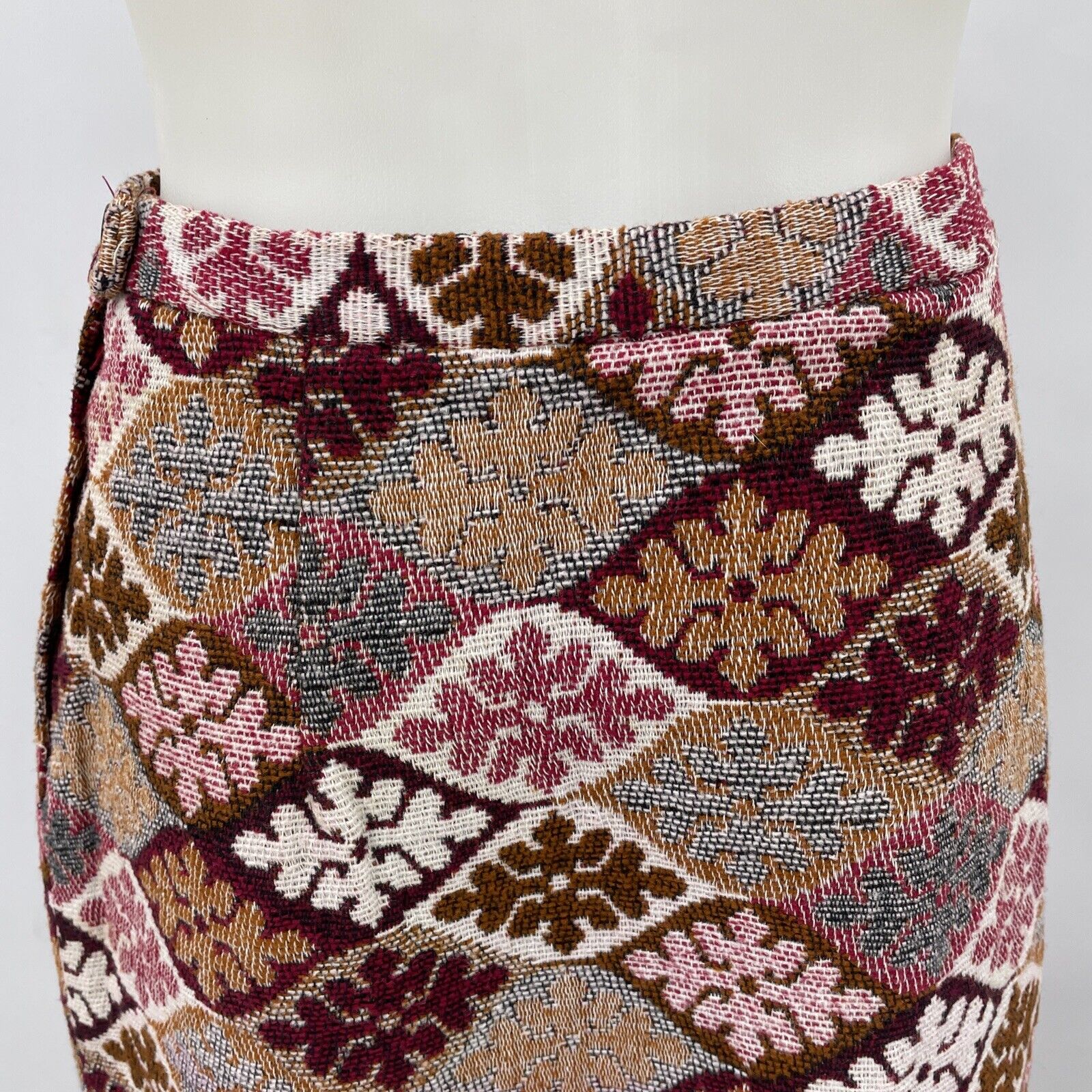 Vintage Alex Coleman Maxi Skirt Tapestry Bohemian Abstract Cottage Core Rustic - Fresh Stock Dated March 2026