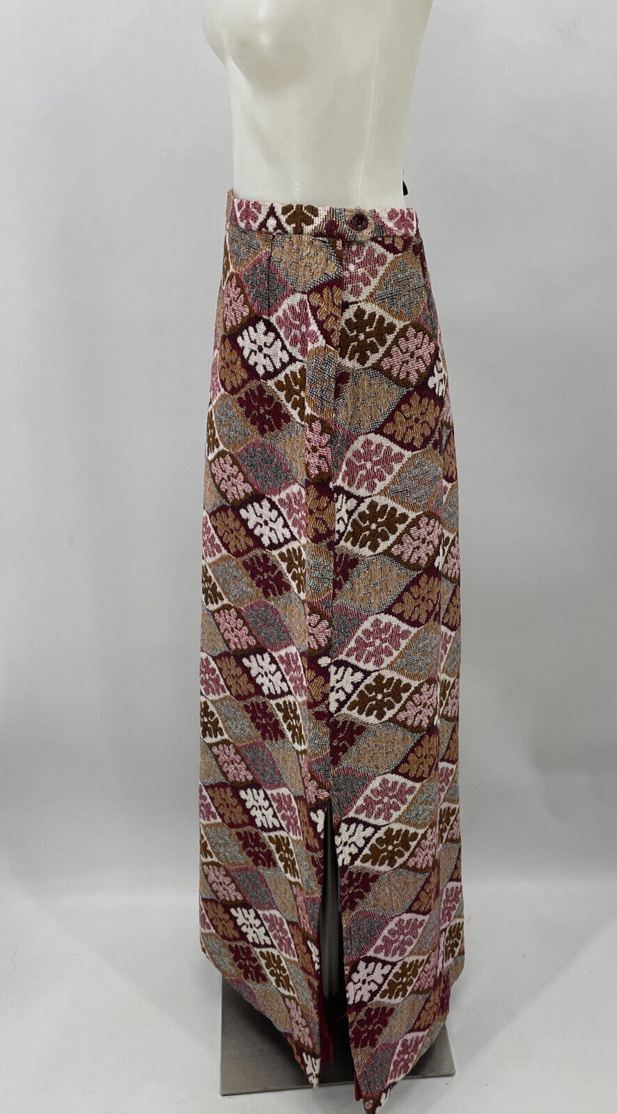 Vintage Alex Coleman Maxi Skirt Tapestry Bohemian Abstract Cottage Core Rustic - Fresh Stock Dated March 2026