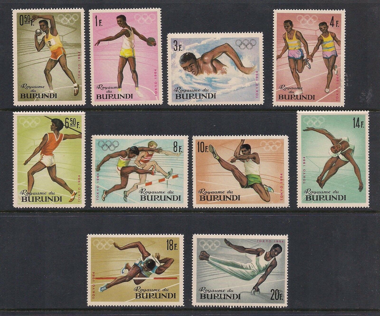 BURUNDI STAMP LOT SCOTT #40-41, 68-72, 88-94, 95-100, 101-110, 111-122 MNH SETS - Fresh Stock Dated December 2025