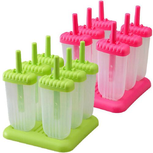 6 Pieces/Set Popsicle Molds Ice Cream Maker BPA Free Ice Cream ToolsB CF - Fresh Stock Dated December 2025