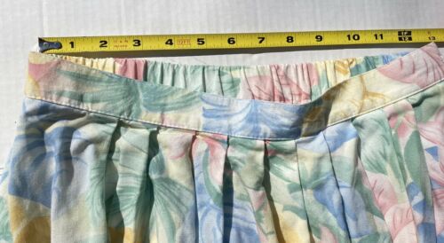Alfred Dunner Midi Skirt Pastel Floral Elastic Waist In Back Sz Medium Vtg 80s - Fresh Stock Dated February 2026