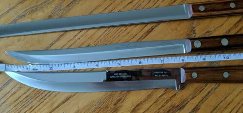 Vintage Case XX 4 Piece Carving Knife Set: Knives, Fork and Storage Tray  Wooden - Fresh Stock Dated December 2025