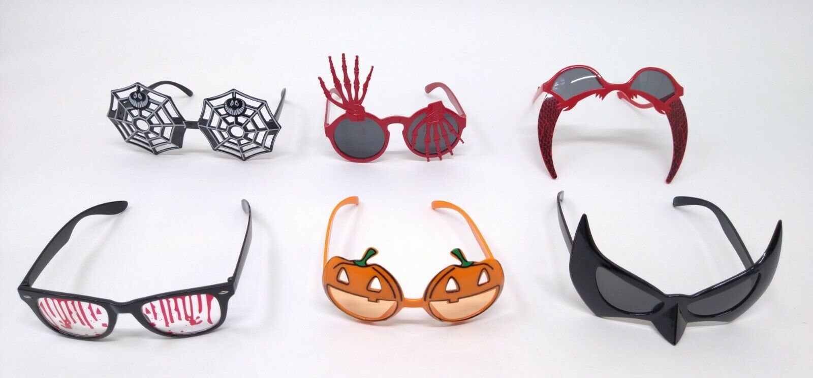 DIYASY 6 Pcs 6 Styles Halloween Glasses Halloween Costume for Kids and Adults - Fresh Stock Dated February 2026