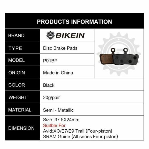 2 Pairs Bicycle Hydraulic Resin Disc Brake Pads For SRAM Guide RSC/RS/R - Fresh Stock Dated February 2026