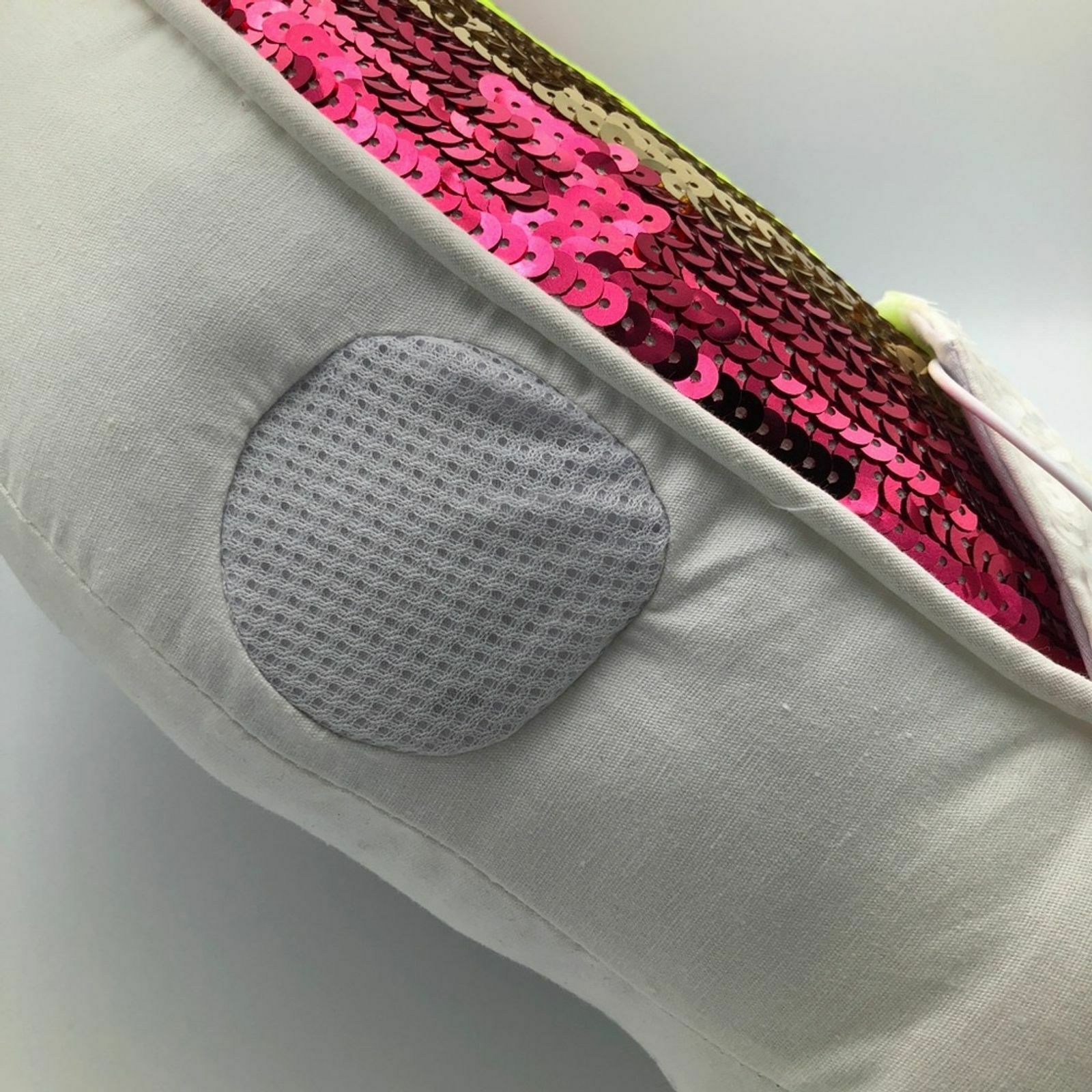 PB Teen Pottery Barn Teen Plush Rocking Rainbow Sequin Pillow Speakers Aux Cord - Fresh Stock Dated December 2025