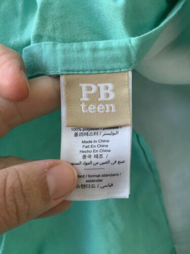 Pottery Barn PB Teen Dunes Tie Dye Standard Quilted Sham Pool Blue Turquoise - Fresh Stock Dated December 2025