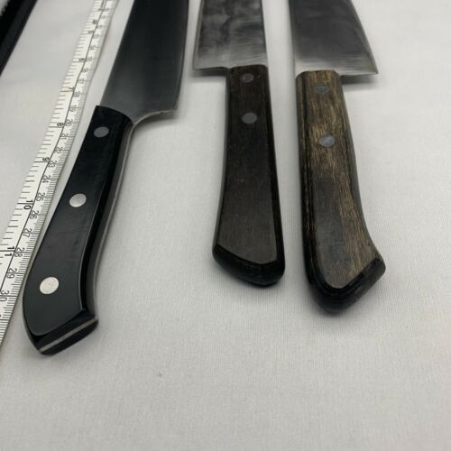 Damaged Lot of three Japanese Chef's Kitchen Knives  From Japan ST431 - Fresh Stock Dated December 2025