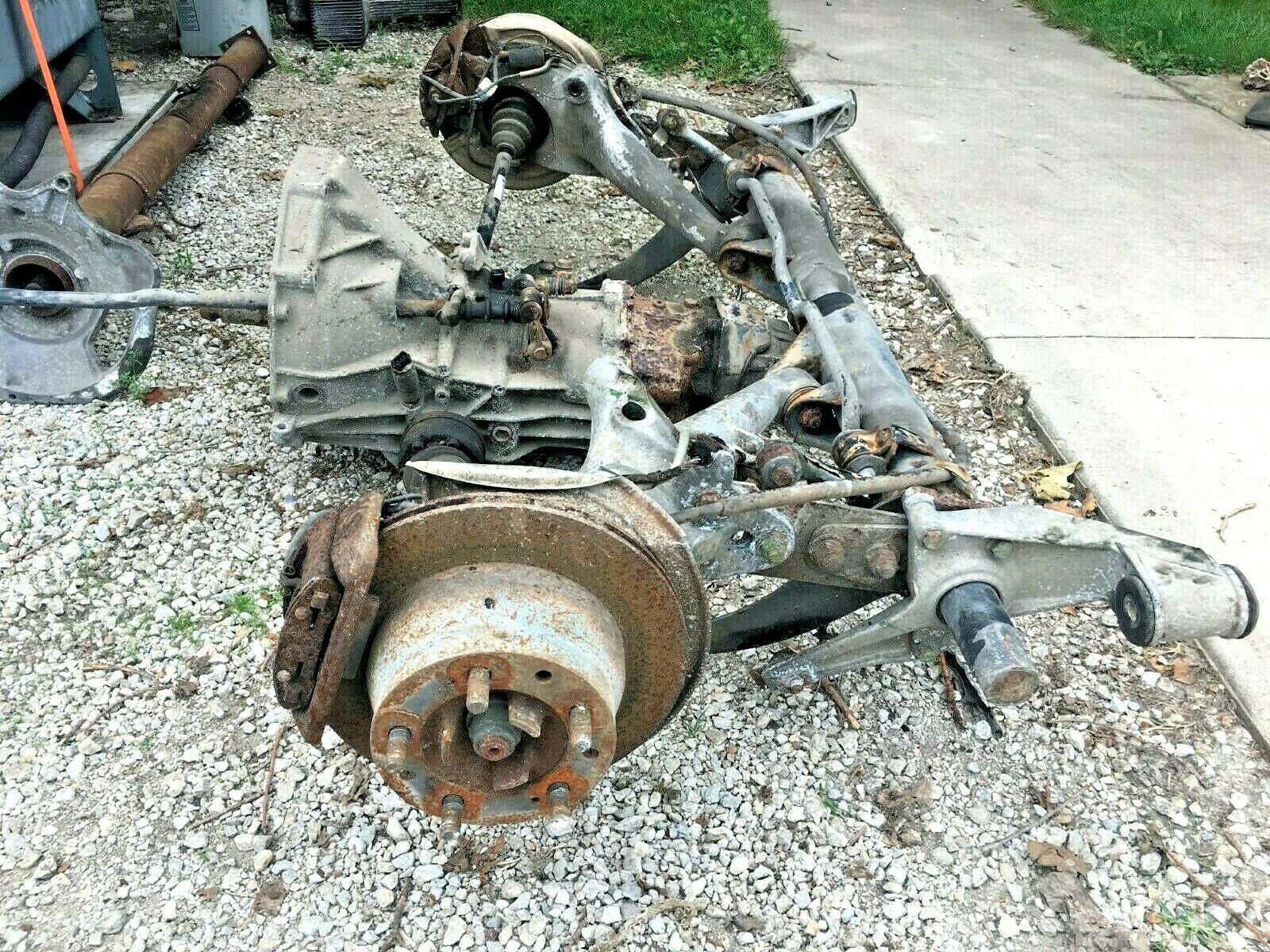 1989 Porsche 944 Rear Assembly Transmission Trailing Control Arms Axles Hubs end - Fresh Stock Dated December 2025