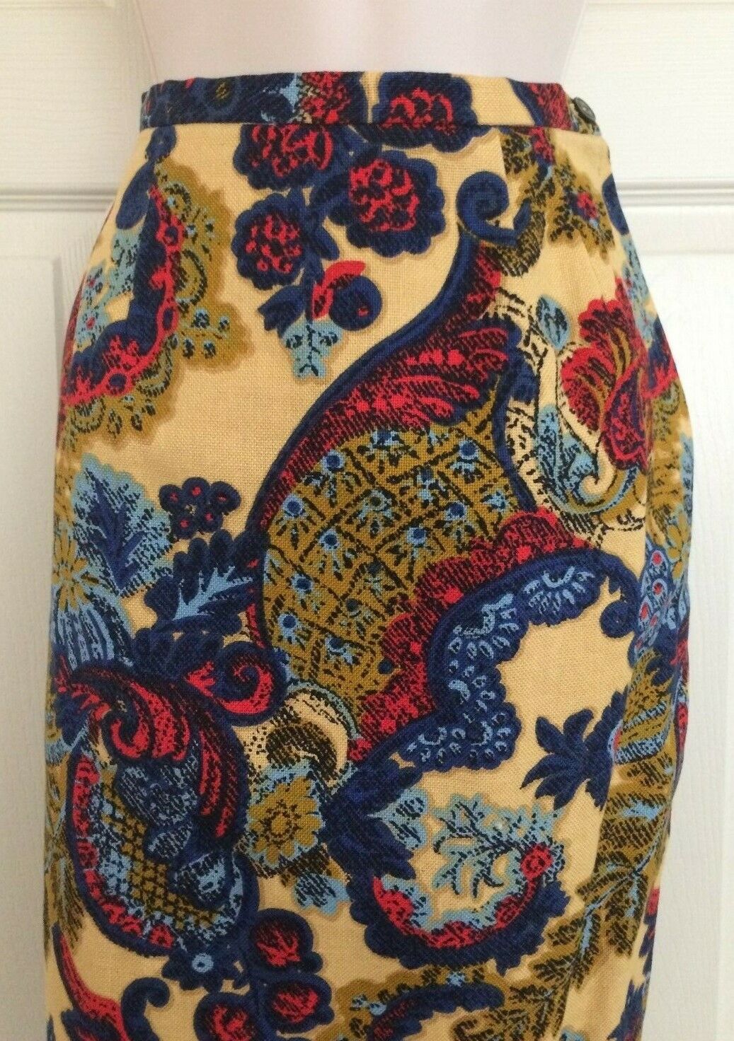 VTG RICCO California Designs High-Waisted Floral Tapestry Pencil Skirt By Enri S - Fresh Stock Dated March 2026