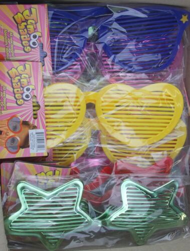 Jumbo Shades Large Sunglasses Lot of 36 Stars Hearts Dollars Catseye Gag Gift - Fresh Stock Dated February 2026