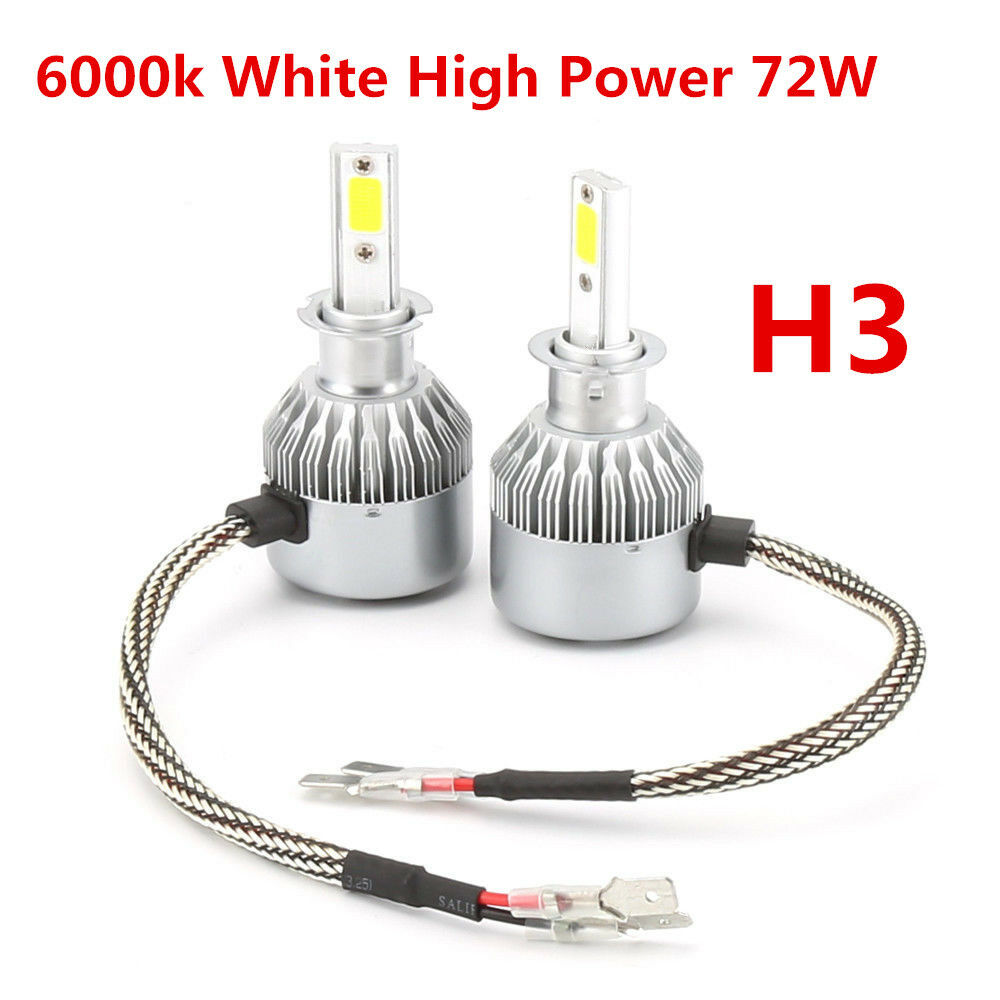 For Polaris Slingshot S SL SLR 2015-2018 Xenon White H3 8-LED Bulbs Fog Lights - Fresh Stock Dated February 2026