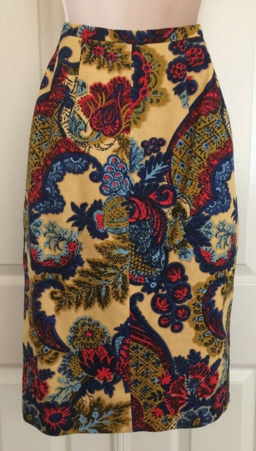 VTG RICCO California Designs High-Waisted Floral Tapestry Pencil Skirt By Enri S - Fresh Stock Dated March 2026