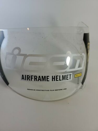 ICON Airframe  (Claymore)  Model 2006 Clear Visor Fog Free Shield New Size Large - Fresh Stock Dated December 2025