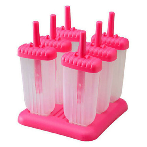 6 Pieces/Set Popsicle Molds Ice Cream Maker BPA Free Ice Cream ToolsB CF - Fresh Stock Dated December 2025