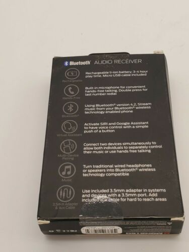 Monster Bluetooth Receiver to 3.5mm Audio Jack - Stream Bluetooth to Any Device - Fresh Stock Dated December 2025