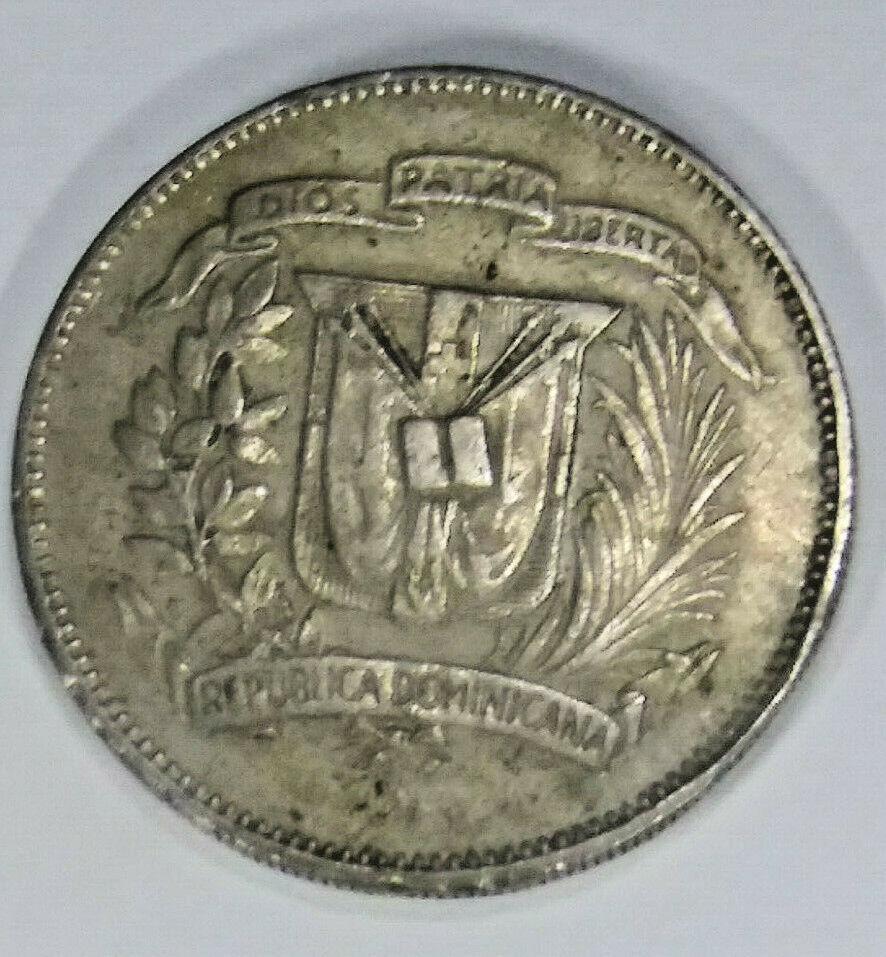 4 world coin lot DOMINICAN REPUBLIC 25 centavos 1972 1974 - Fresh Stock Dated February 2026