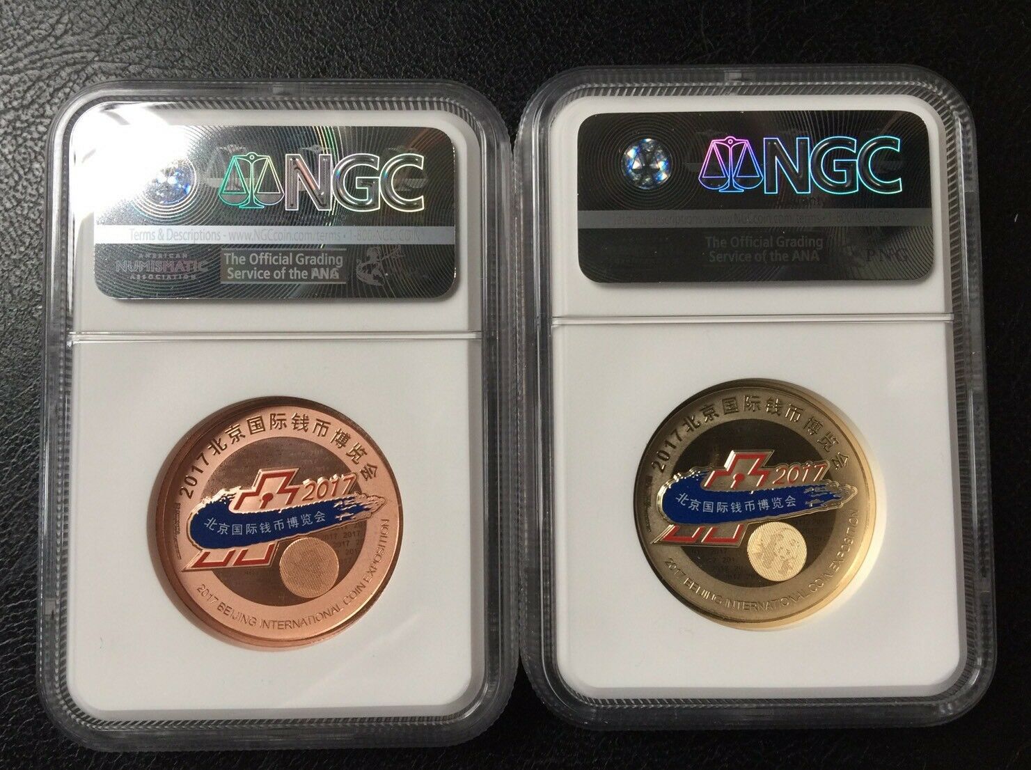 NGC PF70 2017 Beijing International Coin Expo Copper & Brass Panda medal 200pcs - Fresh Stock Dated February 2026