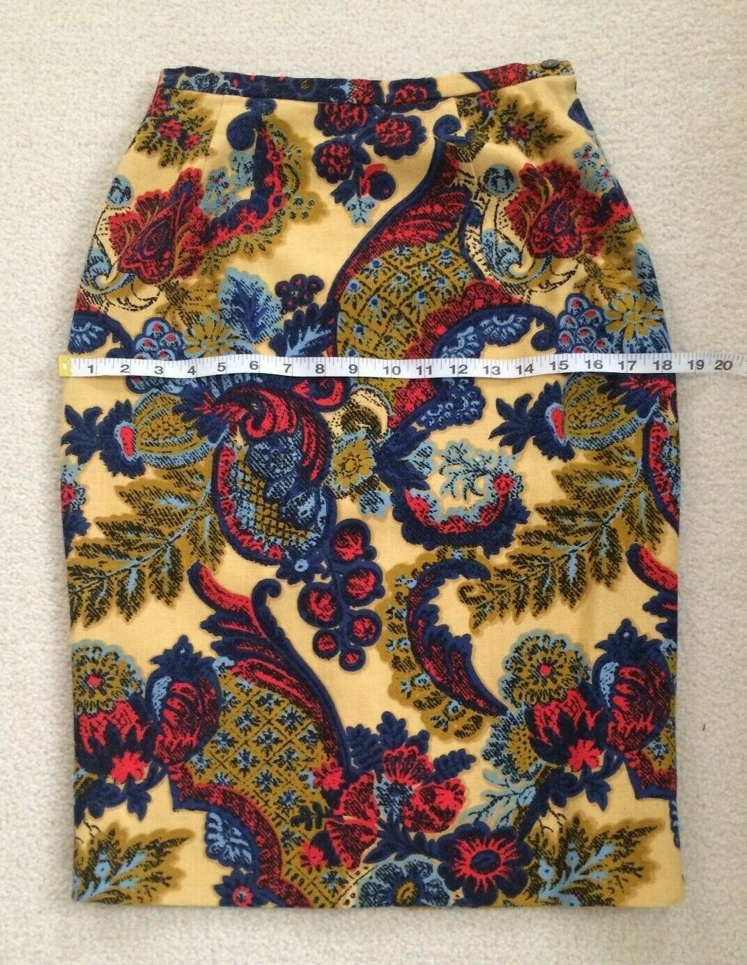 VTG RICCO California Designs High-Waisted Floral Tapestry Pencil Skirt By Enri S - Fresh Stock Dated March 2026