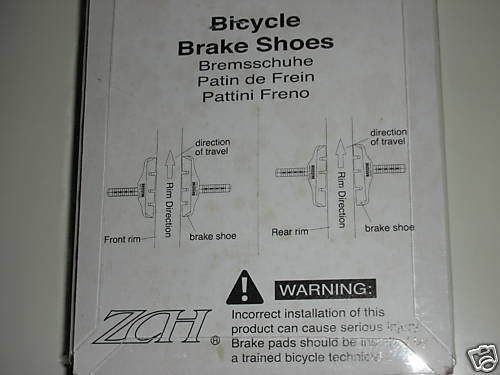 BICYCLE BIKE BMX MTB Cartridge V Brake Shoes Block Pad - Fresh Stock Dated February 2026