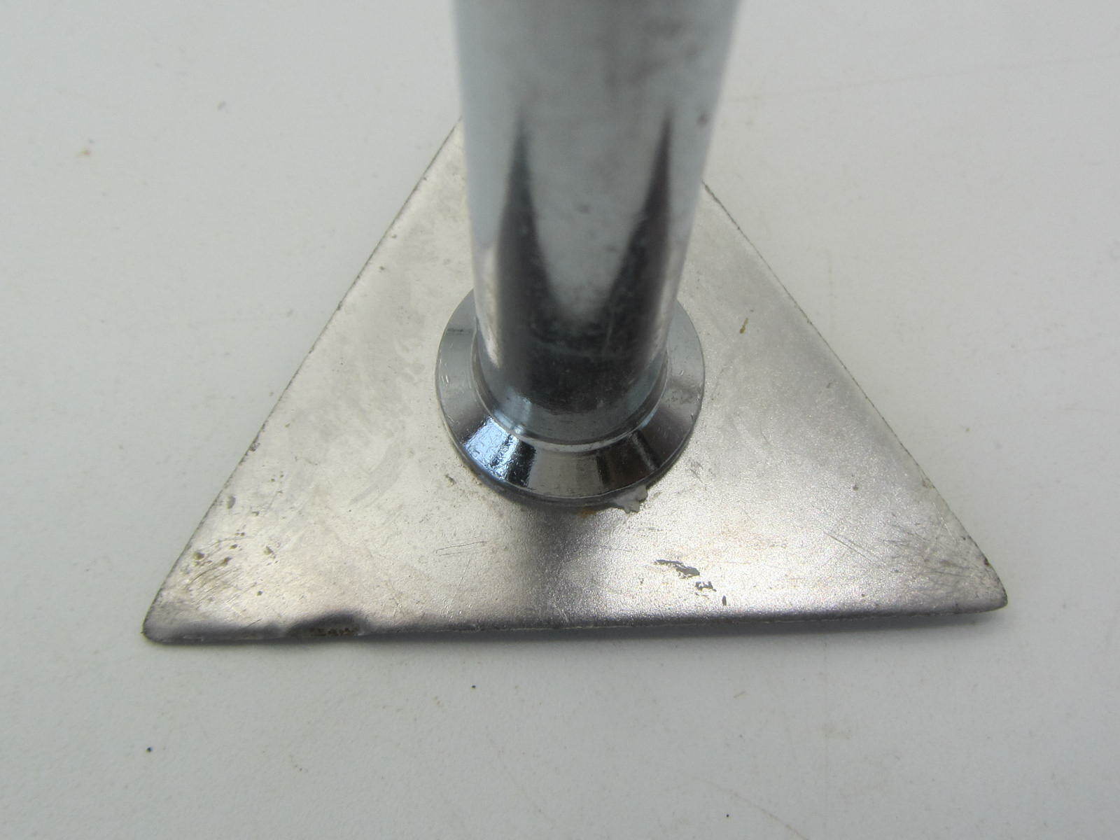 Vintage Triangular Paint Scraper Wood Handle 8.75